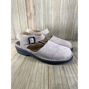 Easy Walk Womens Size US 9.5 EU 40 Suede Leather Made in Portugal Sandal Shoes